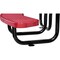 Global Industrial Round Kids Picnic Table, Red, Expanded Metal, 46 in L, 24-1/2 in H Overall 277150KRD - alternate 2